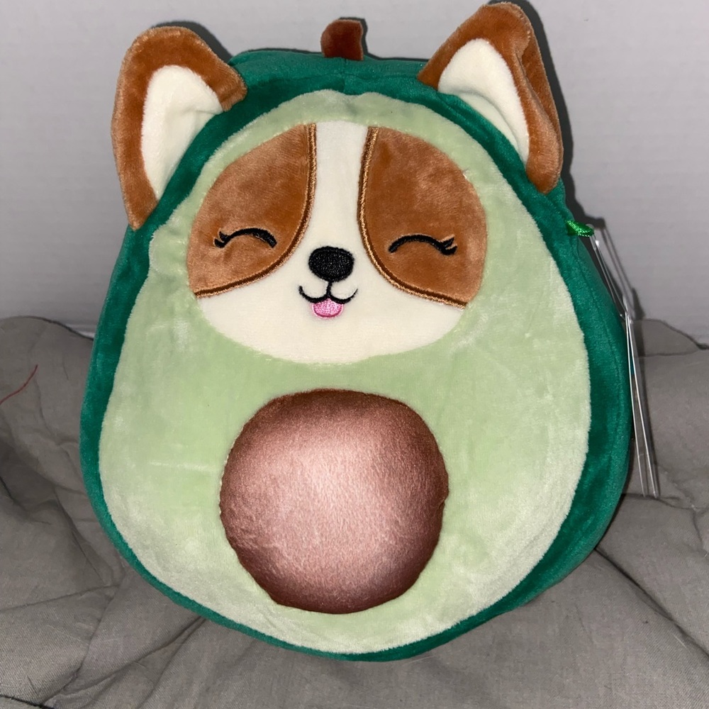 Squishmallows Avocado Regina the Corgi 8”